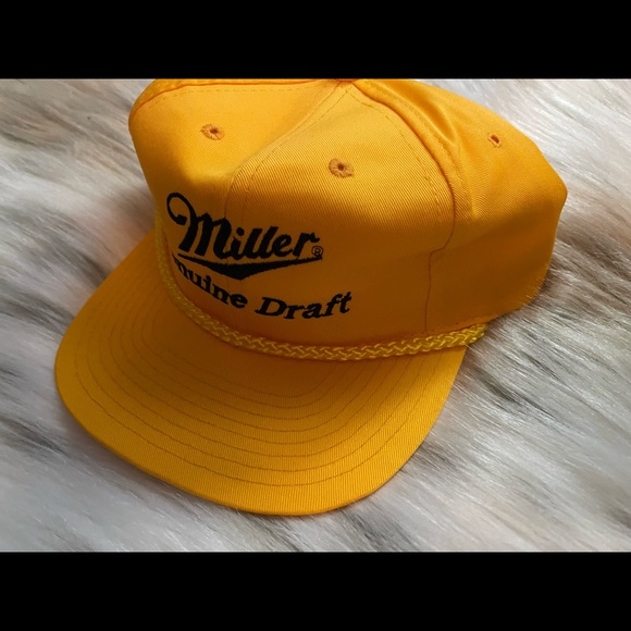 Yellow Miller Genuine Draft Hat - Picture 6 of 16